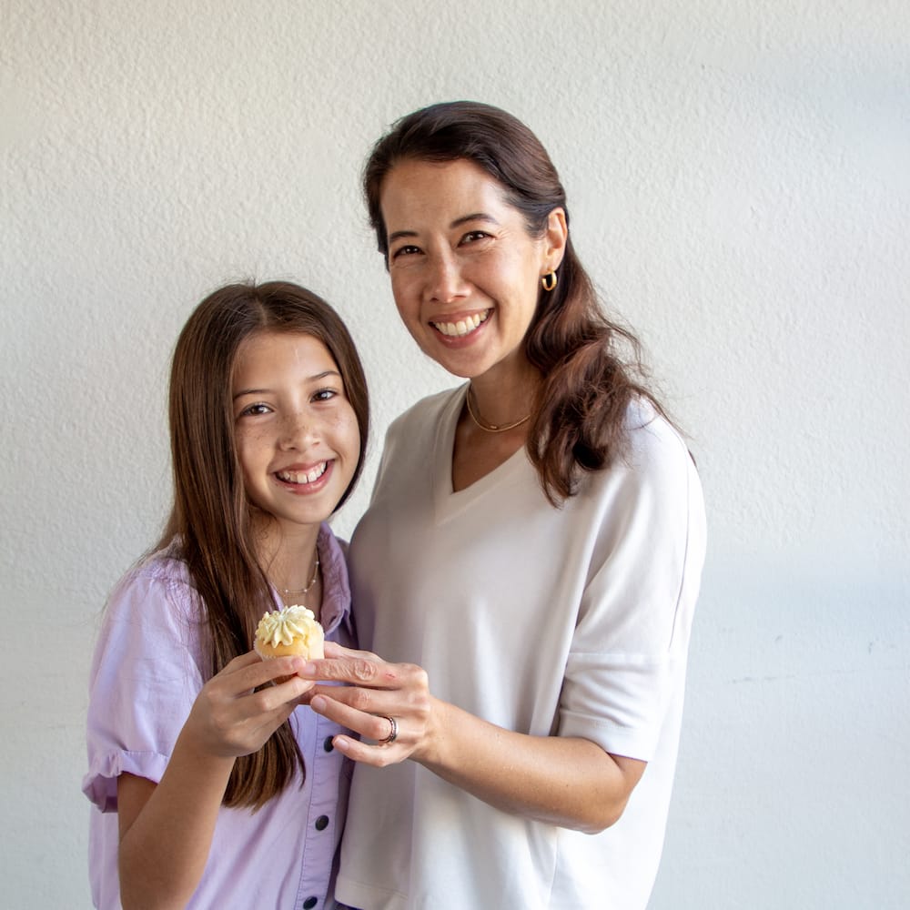 Mother and Daughter with Mike & Mike's Cupcakes