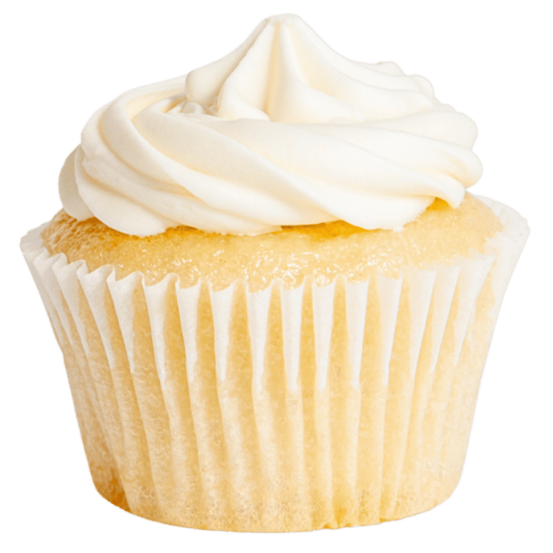 A Mike & Mike Dessert's vanilla cupcake.