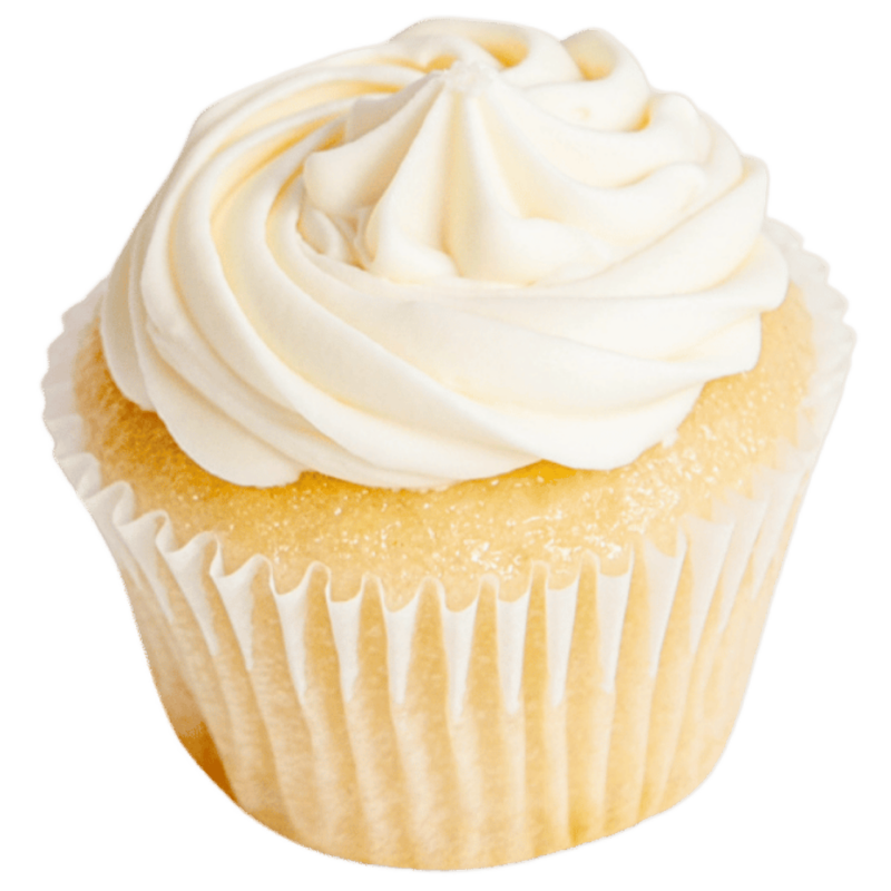 A Mike & Mike Dessert's vanilla cupcake.