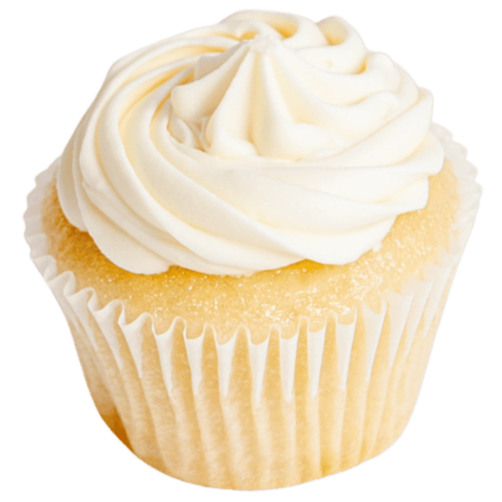 A Mike & Mike Dessert's vanilla cupcake.